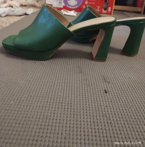 Green Women's Mules - Picture 2 of 3